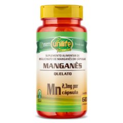 Manganês Mn Unilife 60 cápsulas