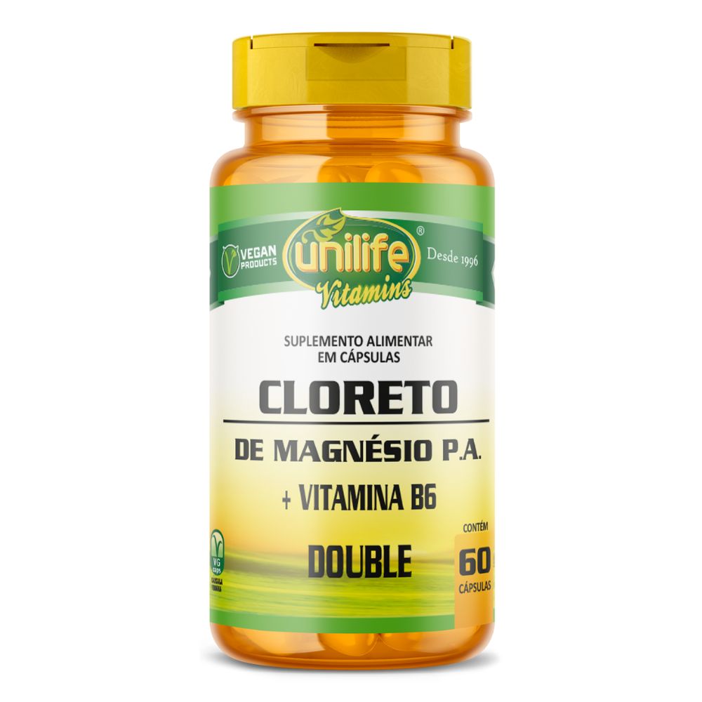 Cloreto de Magnésio Hexahidratado P. A. Unilife 60 cápsulas