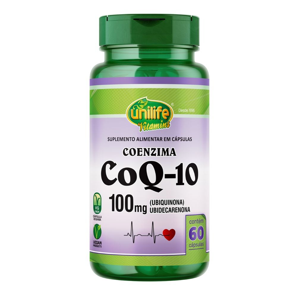 Coenzima Q10 (Ubiquinona) Unilife 60 cápsulas
