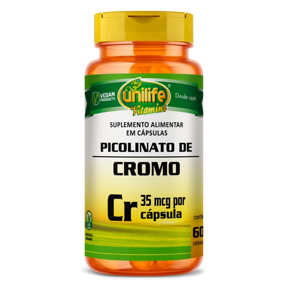 Picolinato de Cromo Unilife 60 cápsulas