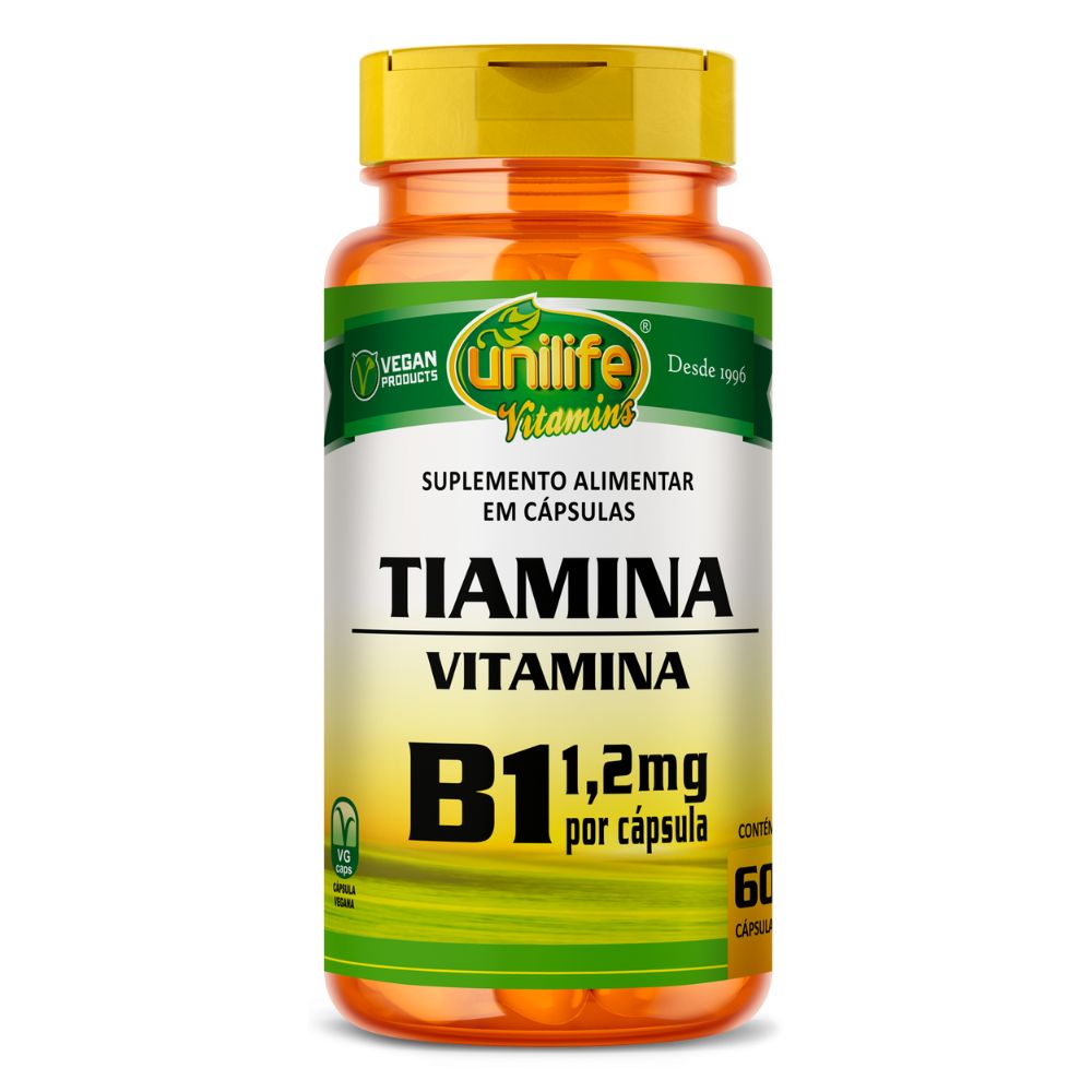 Vitamina B1 Tiamina Unilife 60 cápsulas