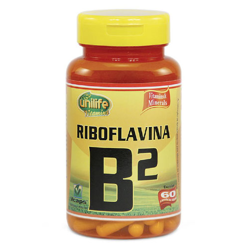 Vitamina B2 Riboflavina Unilife 60 cápsulas