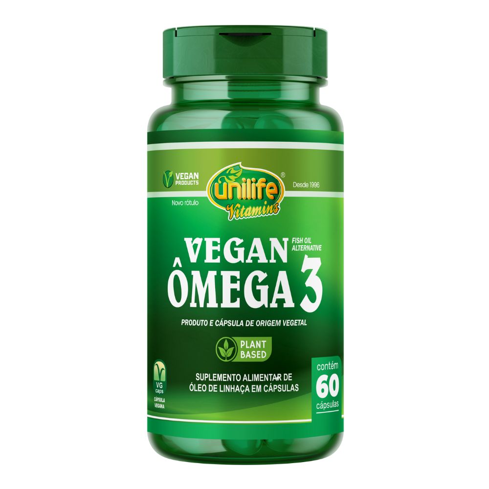 Ômega 3 Vegan Unilife 60 cápsulas