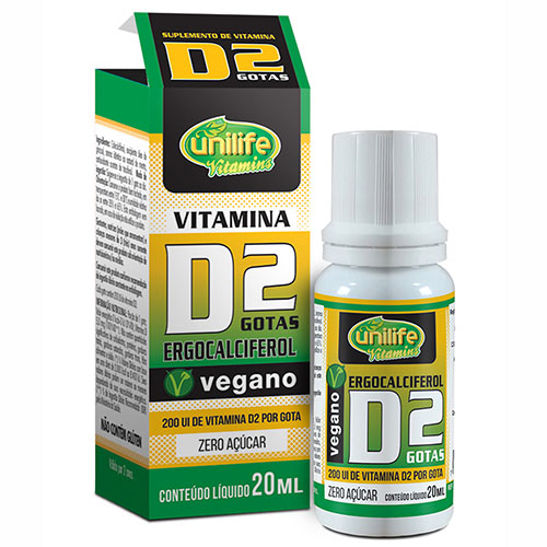 Vitamina D2 Ergocalciferol (Gotas) Unilife 20ML