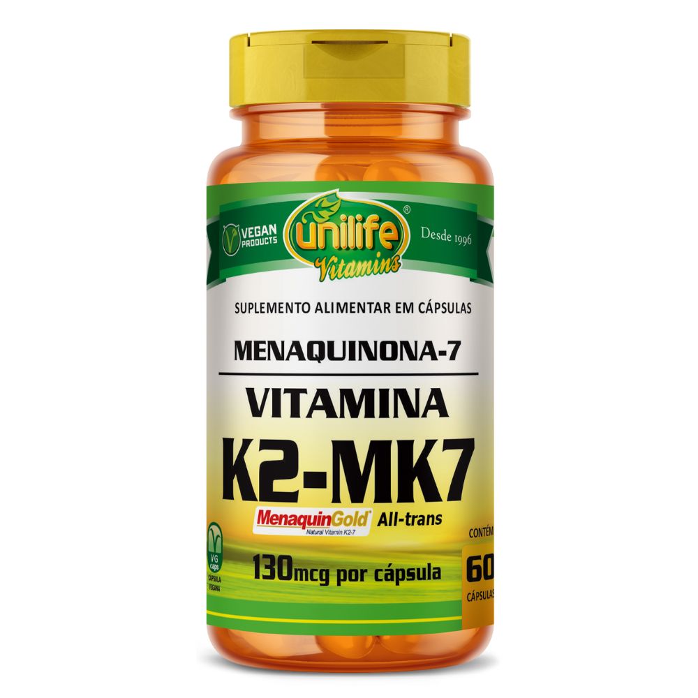 Vitamina K2 Menaquinona Unilife 60 cápsulas