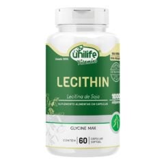 Lecitina de Soja Lecithin Unilife 60 cápsulas