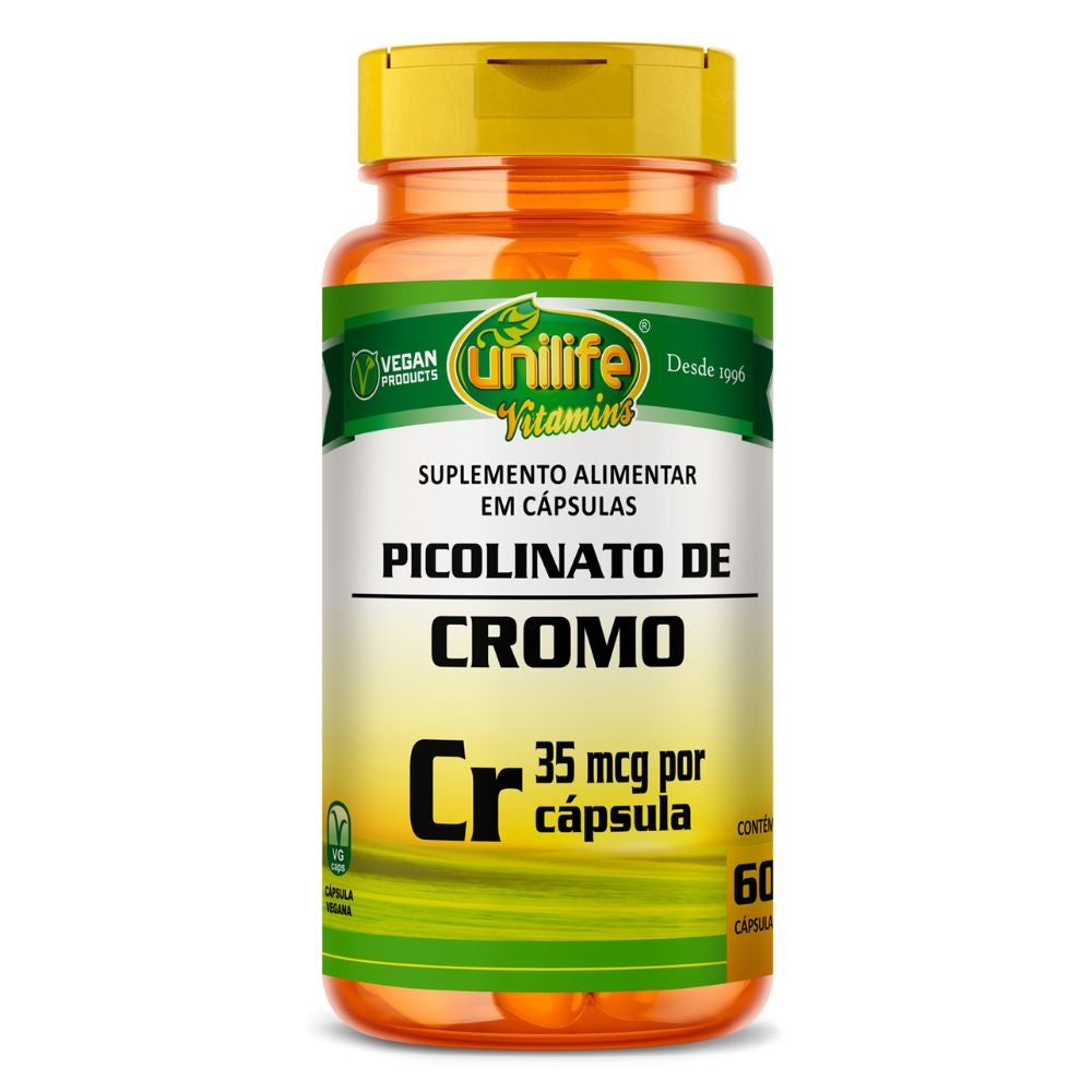Picolinato de Cromo Unilife 60 cápsulas