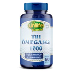 Tri-Ômega (Ômega 3, 6 e 9) Unilife 60 cápsulas