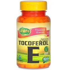 Vitamina E Tocoferol Unilife 60 cápsulas