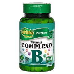 Vitaminas do Complexo B Unilife 60 comprimidos