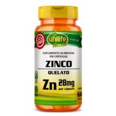 Zinco Zn Unilife 60 cápsulas