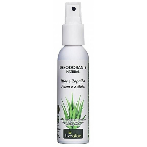 Desodorante Natural Aloe Copaíba Livealoe 120ml