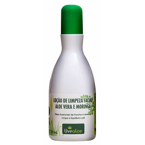 Loção de Limpeza Facial Livealoe 210ml