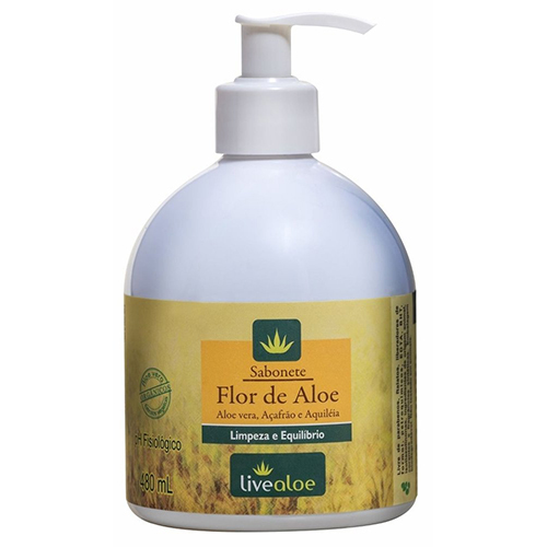 Sabonete Líquido Flor de Aloe Livealoe 480ml