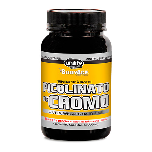 Picolinato de Cromo Unilife 120 cápsulas