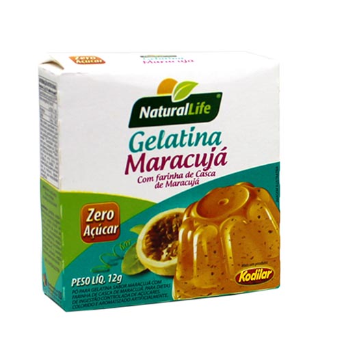 Gelatina Diet Maracujá Natural Life 12g