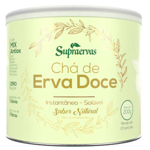 Chá de Erva Doce Solúvel SupraErvas 200g