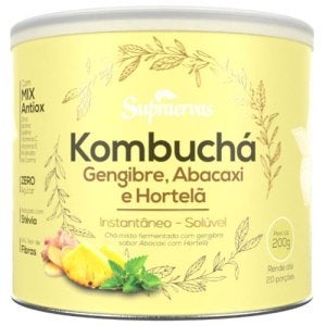 Kombuchá com Gengibre, Abacaxi e Hortelã SupraErvas 200g