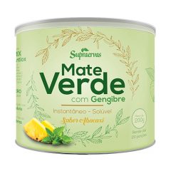 Mate Verde com Gengibre Solúvel Sabor Abacaxi SupraErvas 200g