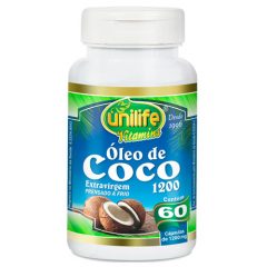 Óleo de Coco Extravirgem Unilife 60 cápsulas