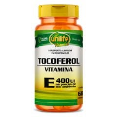 Vitamina E Tocoferol Unilife 60 cápsulas