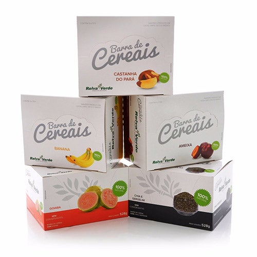 Barras de Cereais Chia e Gergelim - (CAIXA c/ 12 Displays)