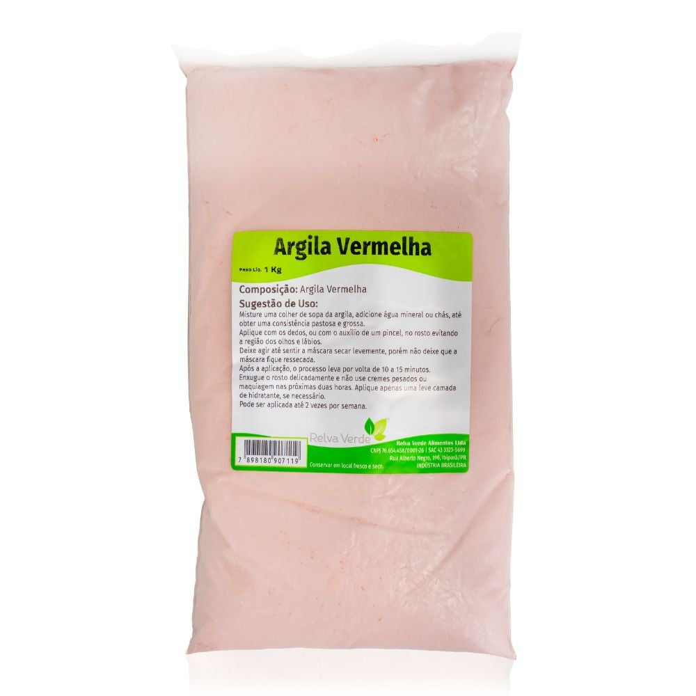 Argila Vermelha Relva Verde 1kg
