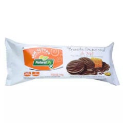 Biscoito Funcional de Mel com Cobertura de Chocolate Natural Life 140g