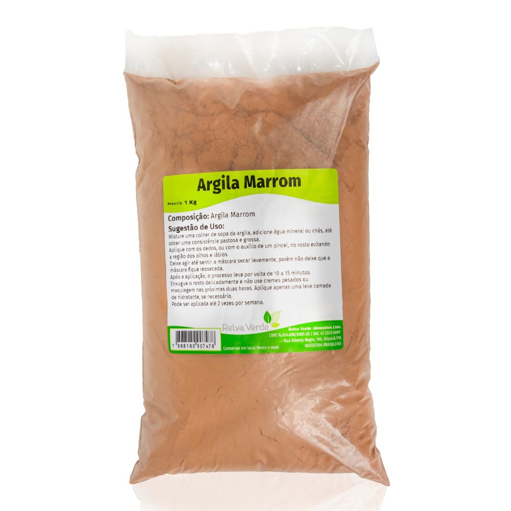 Argila Marrom Relva Verde 1kg