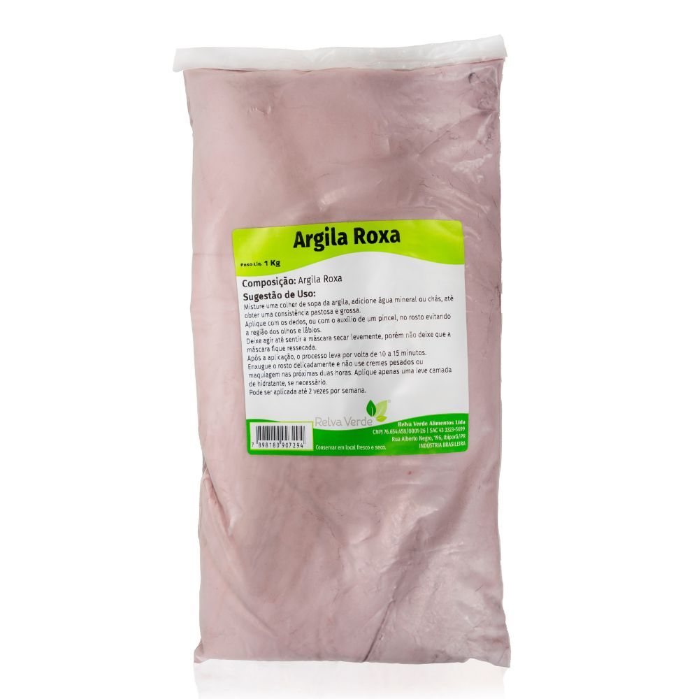 Argila Roxa Relva Verde 1kg