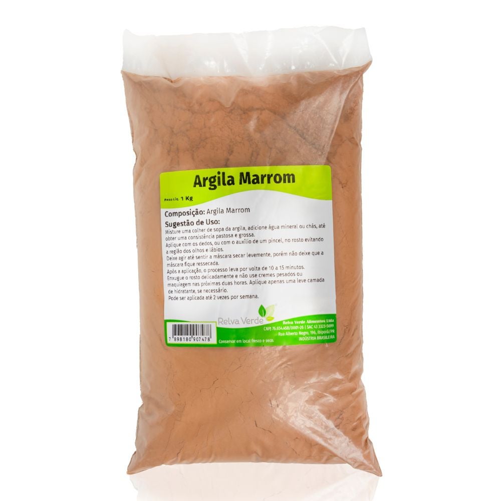Argila Marrom Relva Verde 1kg