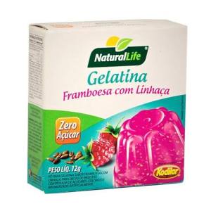 Gelatina Diet de Framboesa com Linhaça Natural Life 12g