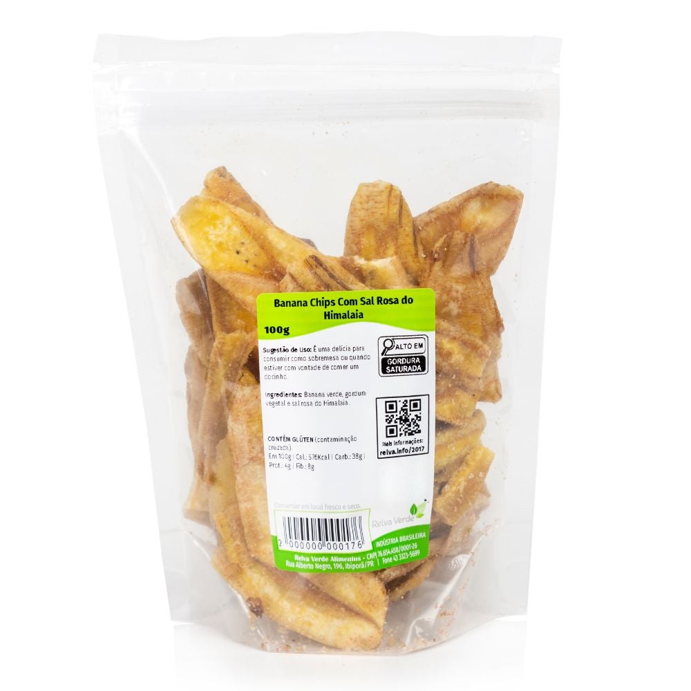Banana Chips com Sal Rosa do Himalaia 100g - Imagem 3