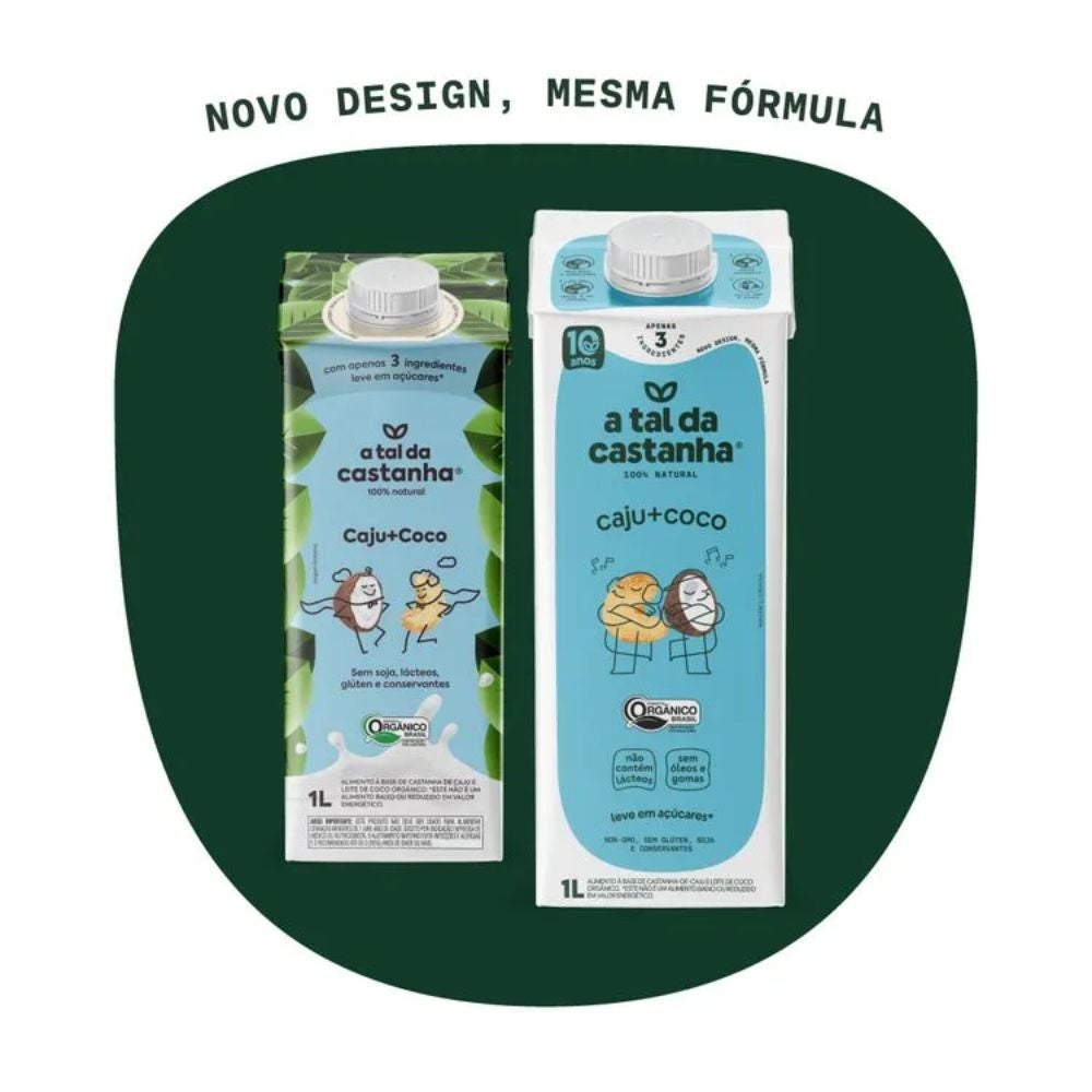 Bebida de Castanha de Caju e Leite de Coco A Tal da Castanha 1L - Imagem 2