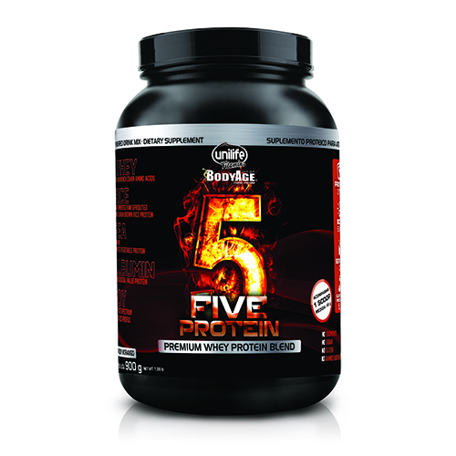 Five Whey Protein Unilife 900g - Sabor Chocolate