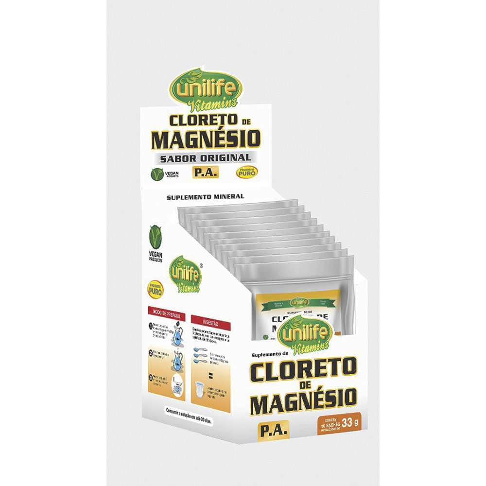 Cloreto de Magnésio Hexahidratado  P. A. Unilife 33g (10 Un.)