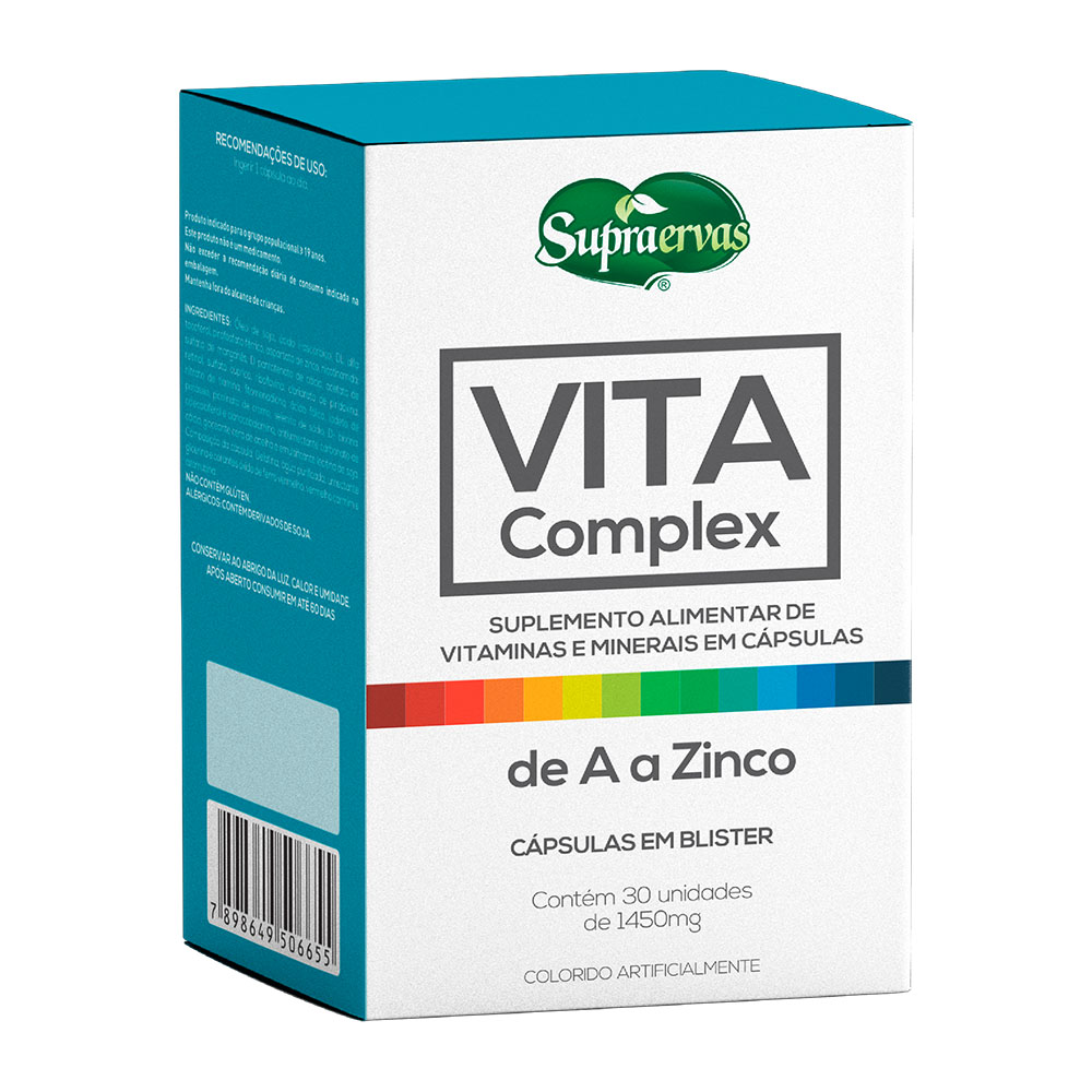 Vita Complex de A a Zinco Supraervas 30 Cápsulas