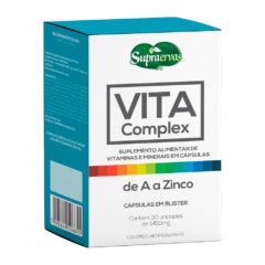 Vita Complex de A a Zinco Supraervas 30 Cápsulas