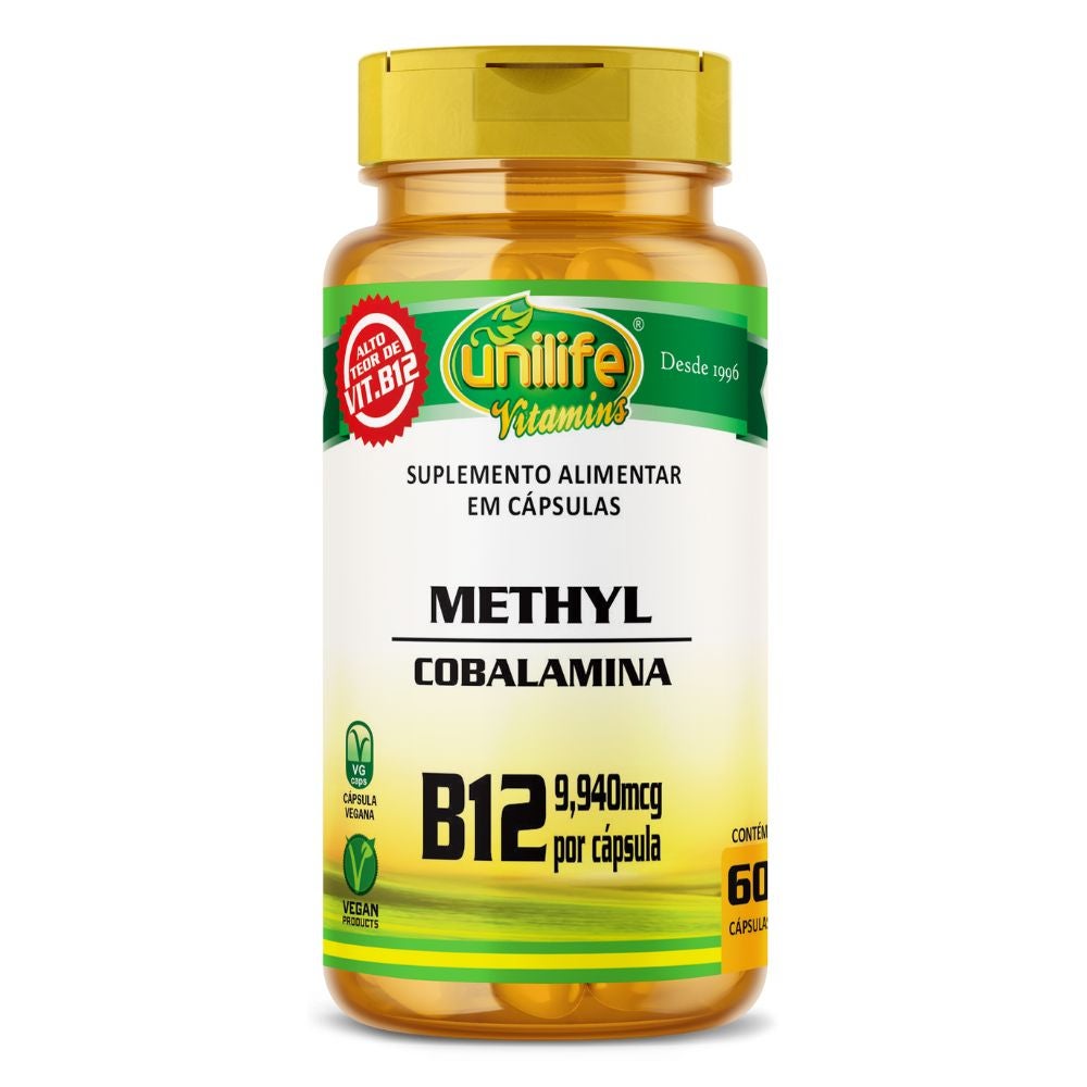 Vitamina B12 Metilcobalamina Unilife 60 cápsulas