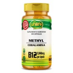 Vitamina B12 Metilcobalamina Unilife 60 cápsulas