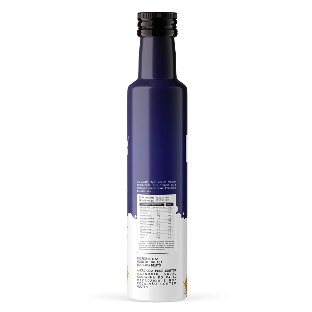 Óleo de Linhaça Dourada Prensado a Frio Pazze 250ml - Imagem 2
