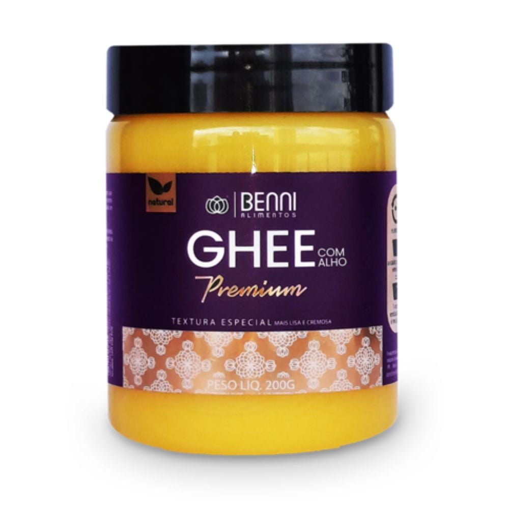 Manteiga Ghee Premium com Alho Benni 200g