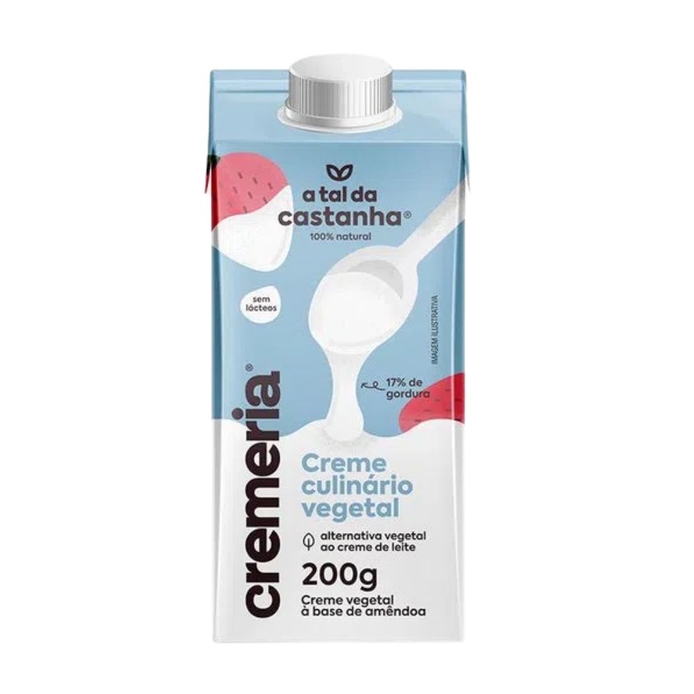 Creme Culinário Vegetal Cremeria A Tal da Castanha 200ml