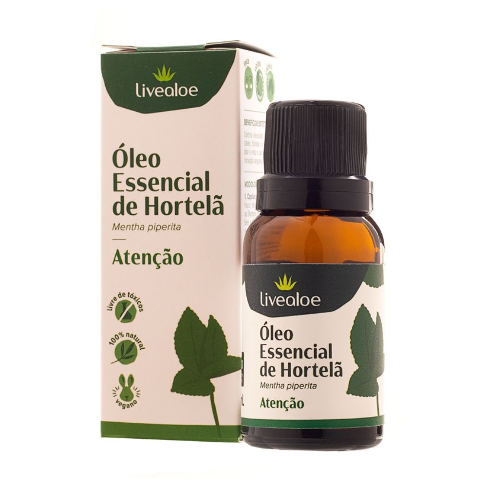 Óleo Essencial de Hortelã Livealoe 15ml