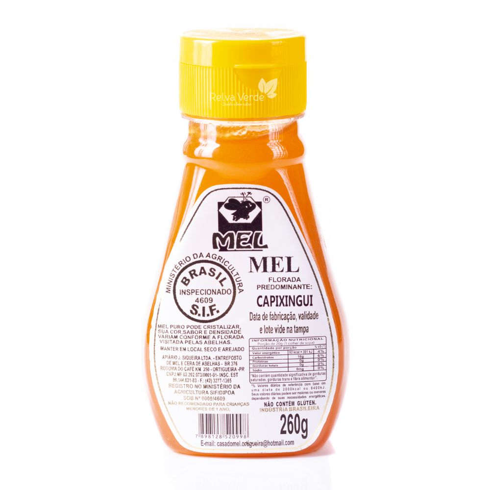 Mel Capixingui Bisnaga Casa do Mel 260g