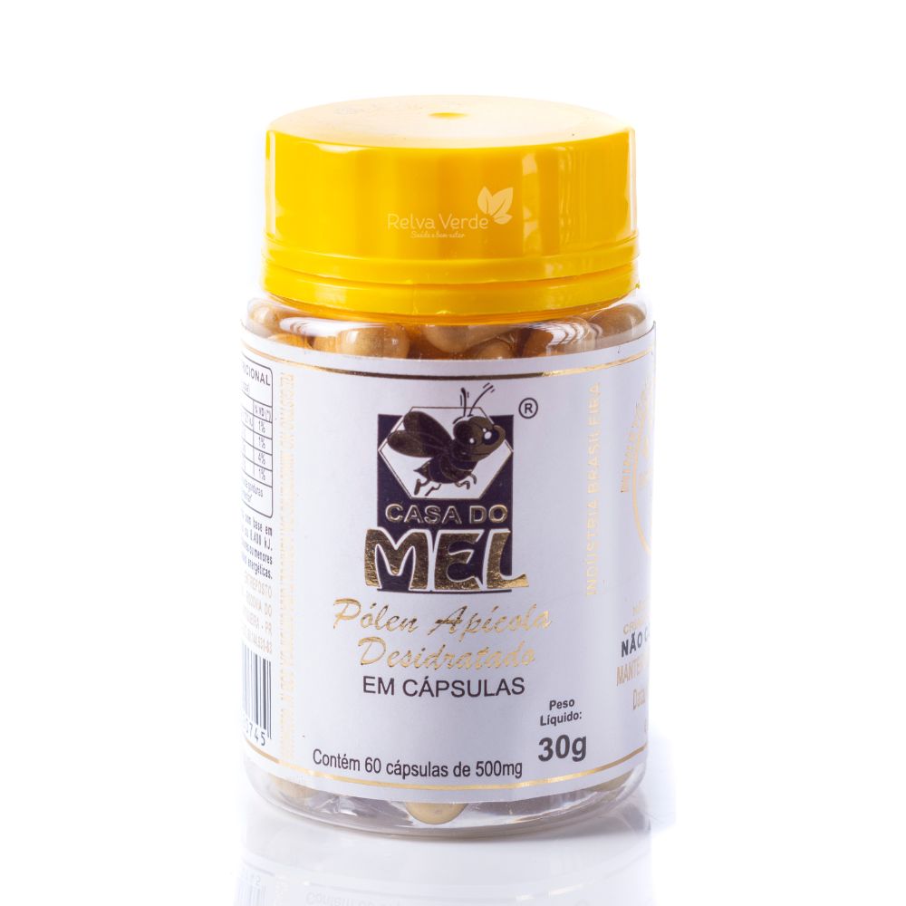 Pólen Desidratado Casa do Mel 60 Cápsulas