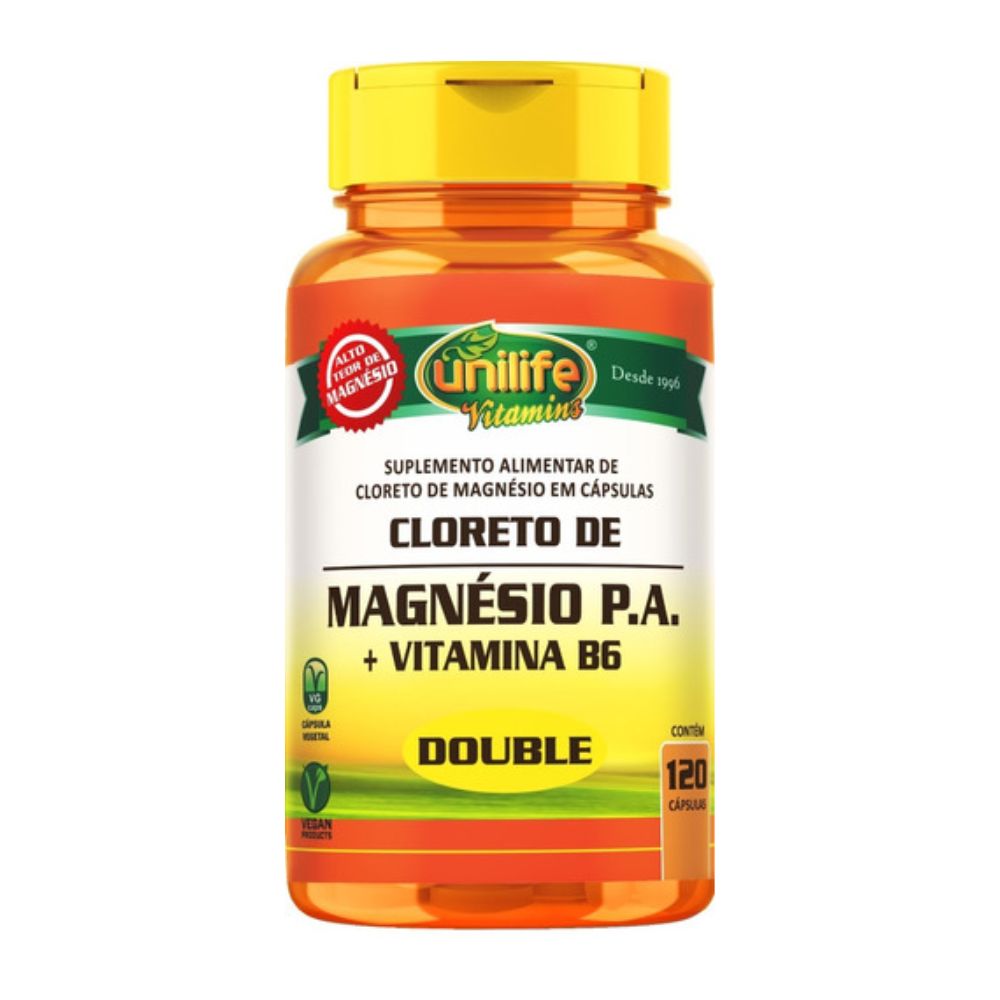 Cloreto de Magnésio Hexahidratado P. A. Unilife 120 cápsulas