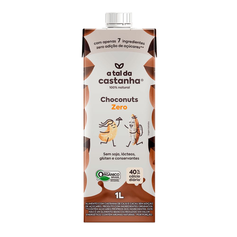 Bebida de Castanha de Caju Choconuts Zero A Tal da Castanha 1L