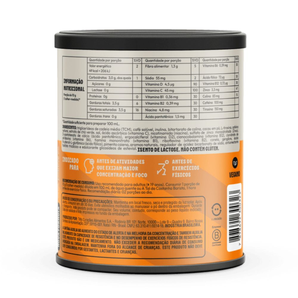 Suplemento Alimentar Ultracoffee Sabor Cappuccino 220g - Imagem 3