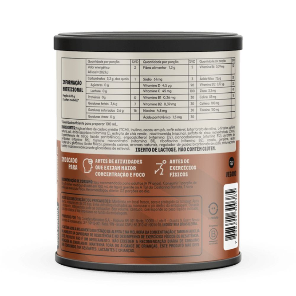 Suplemento Alimentar Ultracoffee Sabor Chocolate 220g - Imagem 3